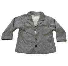 BURBERRY BABY Giacca bambino grigia logo Tg 9 Mesi Cotone