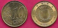 MALTA 10 EURO CENT 2008-F UNC