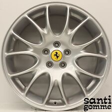 4 CERCHI IN LEGA FERRARI 599 20 " ORIGINALI 213595 213596 RIVERNICIATI SILVER