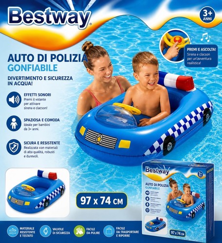 Auto della polizia gonfiabile - polizia,