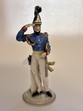 Antica statuina Capodimonte – soldato in uniforme napoleonica