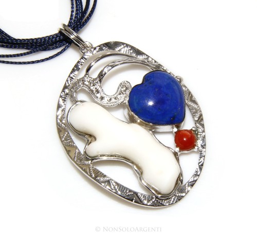 Collana ciondolo tutto argento - ciondolo,