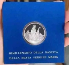 VATICANO 500 LIRE 1984 BIMILLENARIO NASCITA VERGINE MARIA PROOF FONDI A SPECCHIO