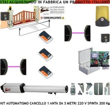 AUTOMATISMO CANCELLO 1 ANTA 3