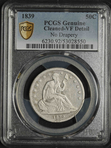 1839 pcgs originale vf - pcgs,