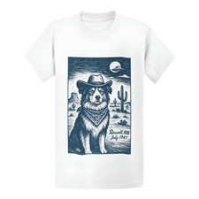 T-shirt cowboy UFO australiano