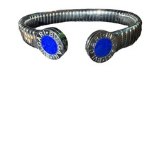 BRACCIALE AUTENTICO VINTAGE BVLGARI TUBOGAS LAPISLAZZULI