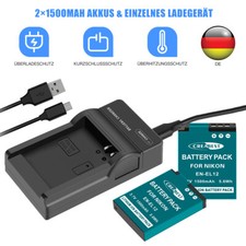 2x EN-EL12 ENEL12 batteria +