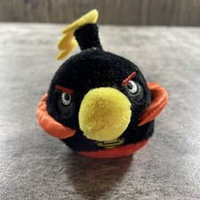 Angry Birds Black Bomb Pencil Topper Plush Stuffed Finger Puppet Rovio