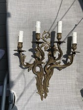 Applique In Bronzo A 4 Fiamme