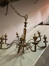LAMPADARIO IN OTTONE D'EPOCA