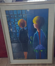 Quadro fantuzzi olio tela - olio, su