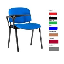 Sedia da Ufficio BLU con Tavolino Conferenza Sala Attesa Riunione Convegni Aula