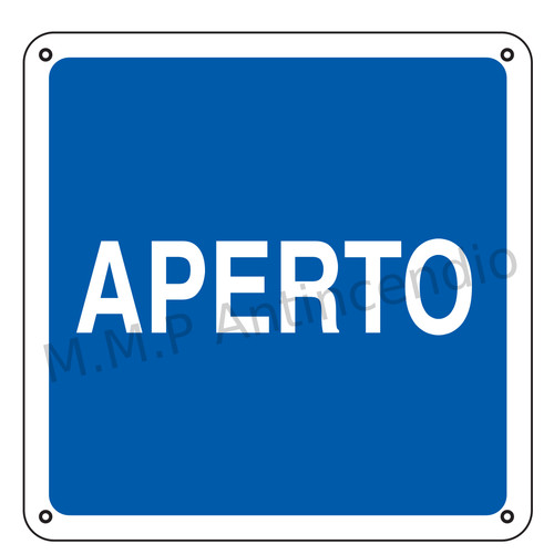 Cartello segnaletico aperto - cartello,