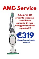FOLLETTO VK 150 Vorwerk Come NUOVO IMBALLATO Con Sacchetti E 6 profumini Omaggio