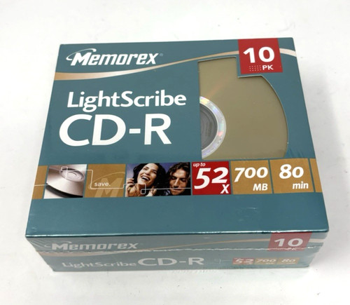 Memorex lightscribe 52x - lightscribe, cd-r