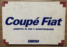 LIBRETTO USO E MANUTENZIONE FIAT COUPE