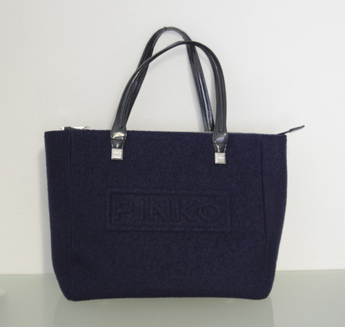Borsa lana blu pinko - borsa,
