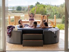 PISCINA IDROMASSAGGIO MINIPISCINA VASCA SPA ESTERNO RISCALDATA 185CM 132 GET UVC