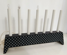 Candelabro Natalizio Nero Candele Natale Vintage Ikea Kallt