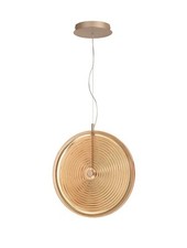Lampadario a led sospensione design moderno rotondo in vetro per salotto CIC-545