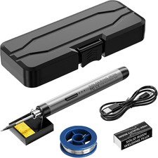 Saldatore a Stagno,Saldatore Kit,Temperatura Regolabile 300℃〜450℃,Kit per Piccol