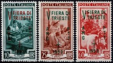 1953 TRIESTE A AMG-FTT 5° FIERA DI TRIESTE 3 V. MNH MF96628