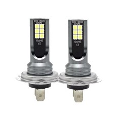 Kit Lampadine LED H7 55W 6000K Fari Auto Fendinebbia Bianche Super Luminose IP67