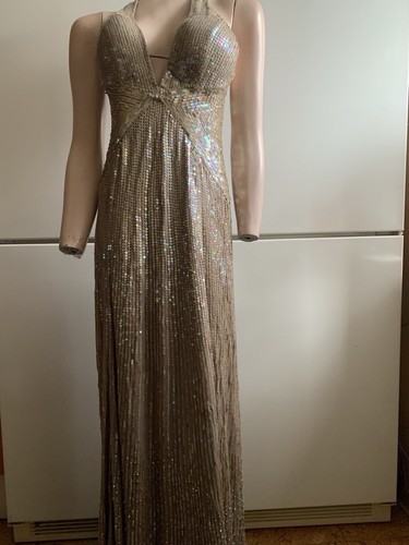 Maxi abito jenny packham beige - maxi,