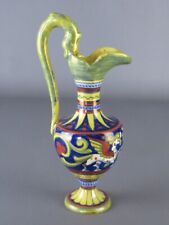 Vaso brocca maiolica a lustro ceramica italiana soprammobile vintage XX Sec.