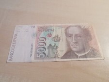 Spagna Spain  5000 pesetas 1992