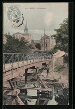 CPA Boen, La Passerelle 1905 