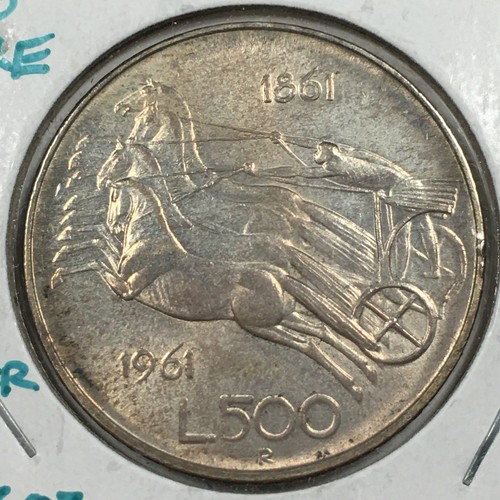 1961 italy 500 lire - italy,