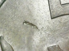 5 LIRE 1967 ERRORE - MANCANZA DI METALLO [I235]