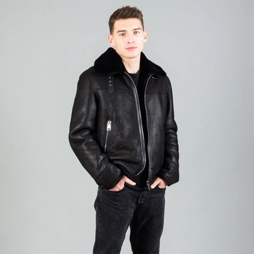 Giubbotto uomo pelle shearling - giubbotto,