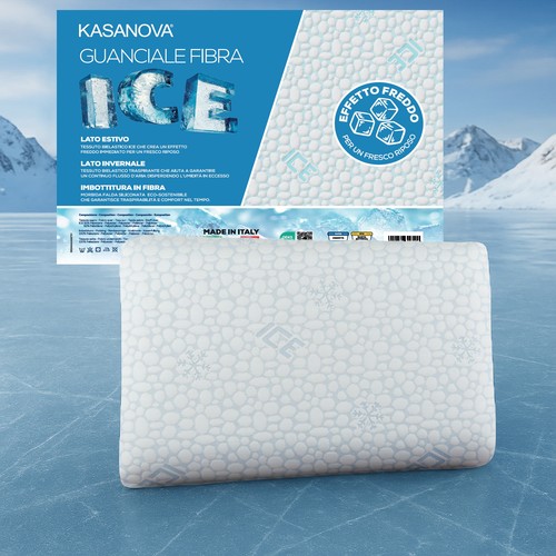 Cuscino guanciale fibra ice - cuscino,