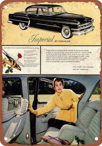 Insegna metallo 1954 - in,