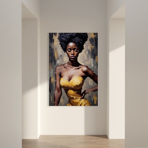 Elegante arte donna nera moda - elegante,