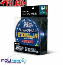 MONOFILO PESCA SURF CASTING FALCON FX SURF SHOCK LEADER 220 mt CONICO -11 MISURE