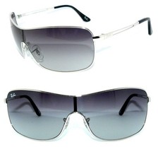 OCCHIALI DA SOLE RAY BAN BLU ARGENTO RB 3466 SHILD 3392 TOP 3321 OCCHIALI 3211 ASTUCCIO