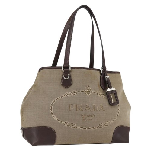 Borsa tote prada tela - tote, beige