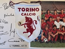Torino Calcio 1977-78 gagliardetto-pin x giacca-spilla x cravatta-depliant