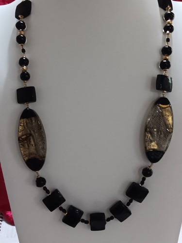 Collana perline una alla - collana, di