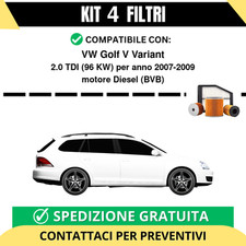 Kit 4 Filtri Tagliando per VW