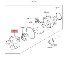 HYUNDAI ATOS/AMICA CALOTTA SPINTEROGENO DISTRIBUTORE ACCENSIONE OEM 2711002750