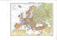 EUROPA  CARTINA GEOGRAFICA