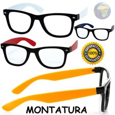 MONTATURA OCCHIALI da VISTA Unisex UOMO/DONNA Stile Retro' CLASSICA Lenti GOCCIA