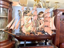 MAESTOSO VELIERO IN LEGNO