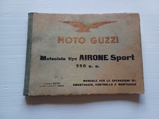 Moto Guzzi Airone 250 Sport 1950 manuale officina riparazione italiano ORIGINALE