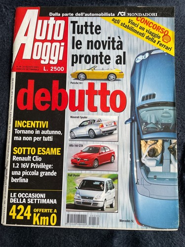 Auto oggi agosto - n.34, 2001